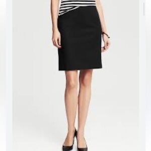 Banana republic black pencil skirt